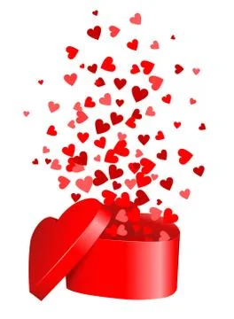 Heart gift Illustrazione stock