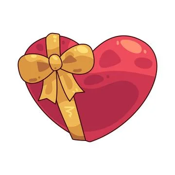 Heart Gift illustration 库存插图