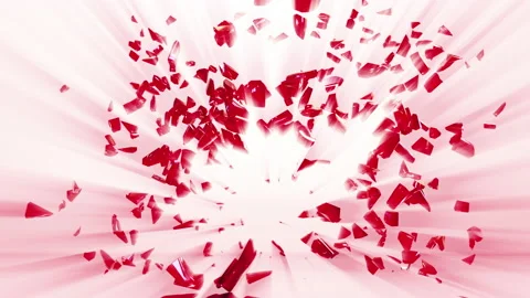 Heart Glass Explosion Stock Footage 230775210