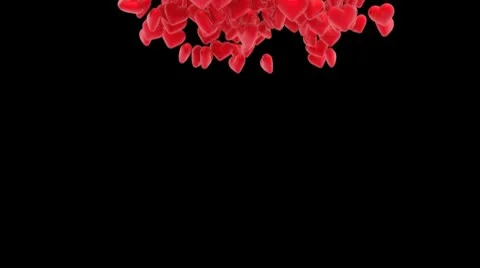 Heart glossy fall Stock Footage 10734315