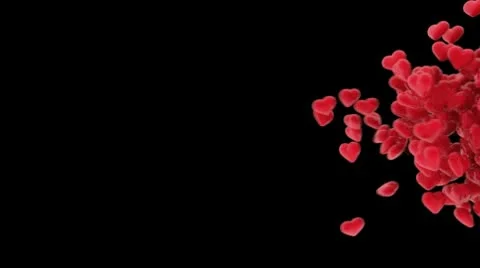 Heart glossy transition Video stock 10734632
