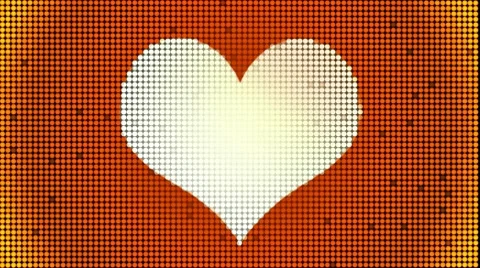 Heart, glowing lights background Stock Footage