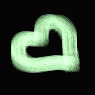 Heart of glowing threads Stock Illustration