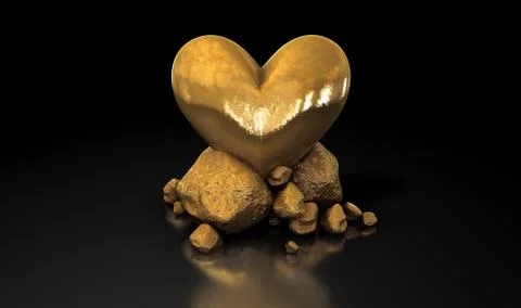 Heart Of Gold Stock Illustration