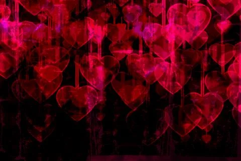 Heart on Grange background Stock Photos
