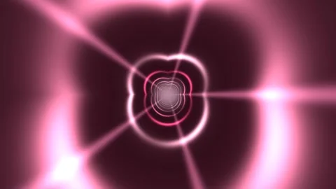 Heart Grid Tunnel Background Seamless Loop Stock Footage 342661220