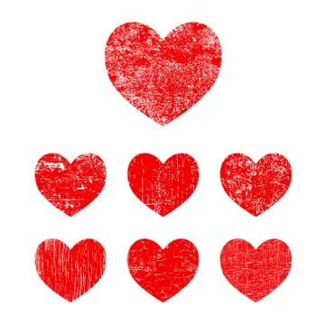 Heart grunge 2 Stock Illustration