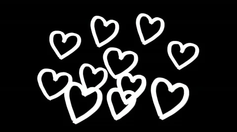 Heart hand draw animation background Stock-Footage 869172
