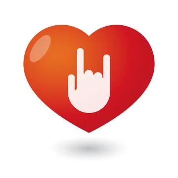 Heart with a hand Stock Illustration