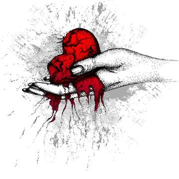 Heart in hand 스톡 일러스트