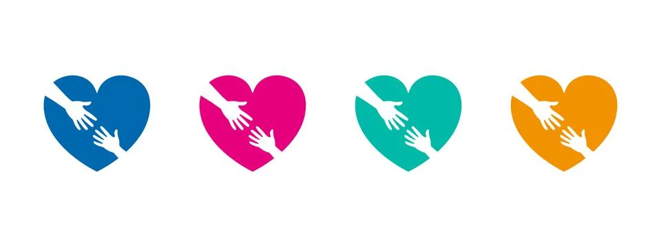 Heart in hand Illustrazione stock