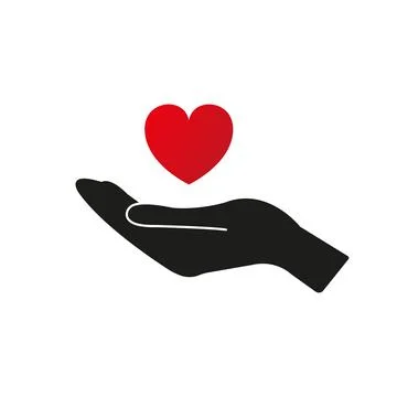 Heart in hand Stock Illustration