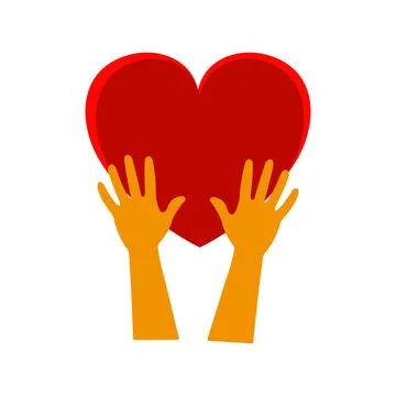 Heart in hand Stock Illustration