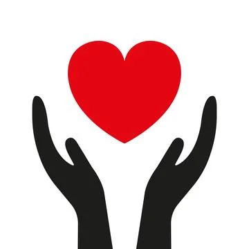 Heart in hand Stock Illustration