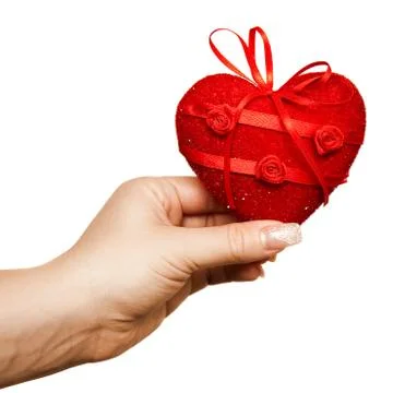 Heart in the hand Stock Photos
