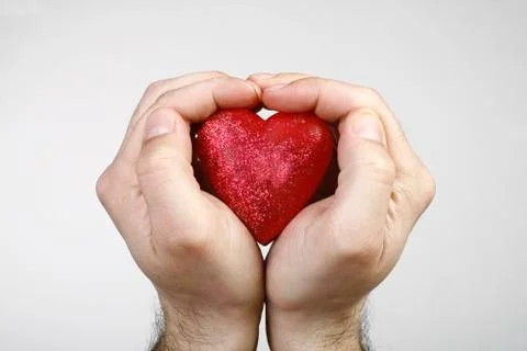 Heart in hand Fotos Stock
