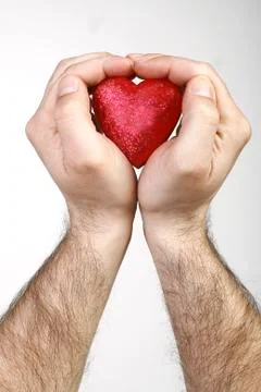 Heart in hand Stock Photos