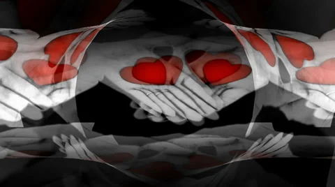 Heart Hands Circle 動画素材 34285452