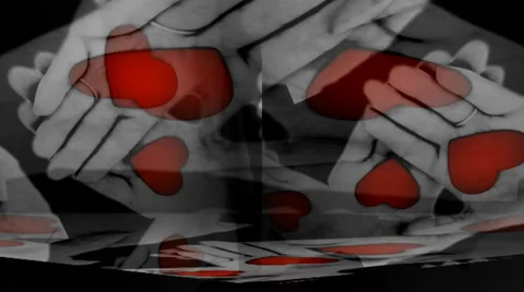 Heart Hands Diamond Stockbeeldmateriaal 34286321