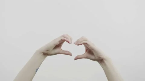 Heart hands Stock Footage 153034202