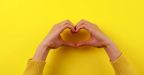 Heart Hands Knock. Stock Footage 328527076