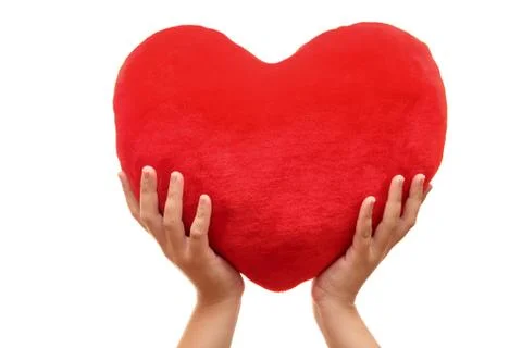 Heart in hands Foto stock
