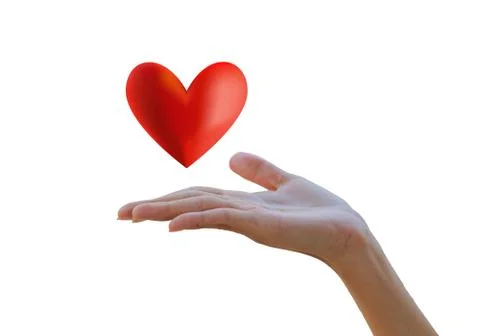 Heart in the hands Stock Photos