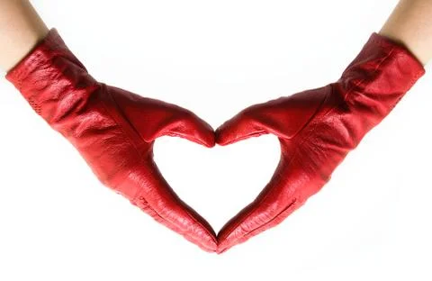 Heart from hands Stock Photos