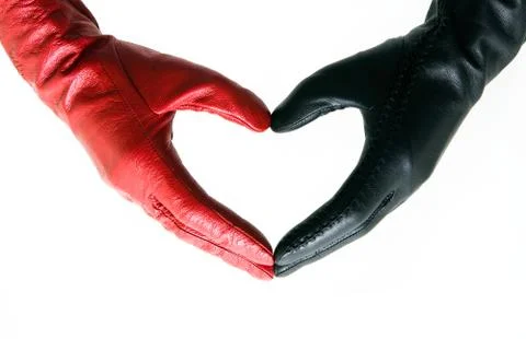Heart from hands Stock Photos