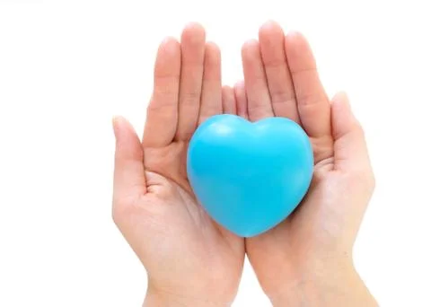 Heart in the hands Foto stock