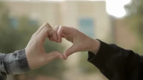 Heart Hands Urban Stock Footage 10772382