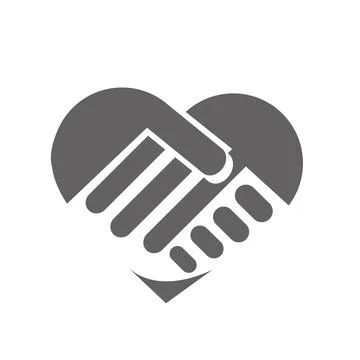 Heart with hands vector illustration Stock Illustration