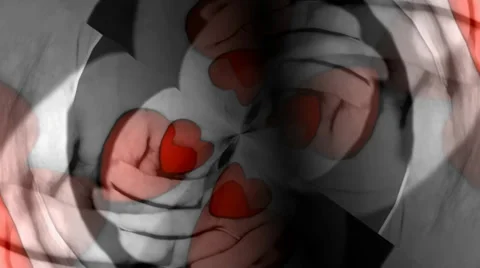 Heart Hands Vortex Stockbeeldmateriaal 34285657