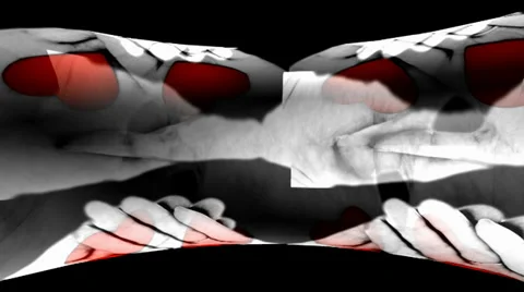 Heart HandsTube Stockbeeldmateriaal 34285926