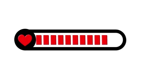 Heart Health Loading Bar Progress Animation Stock-Footage 331494670