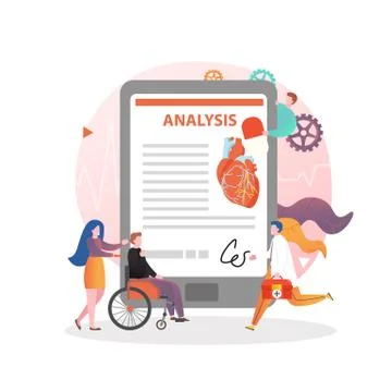 Heart health vector concept for web banner, website page イラスト素材