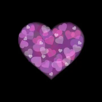 Heart from hearts Stock Illustration