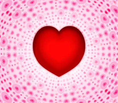 Heart on hearts Stock Illustration