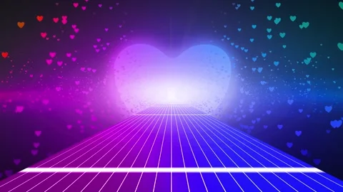Heart Heaven with Pathway Background Stock Footage 305127355
