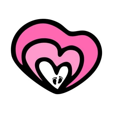 Heart is a holiday Stock Illustration