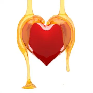 Heart honey. Stock Illustration