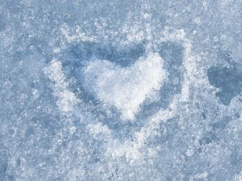 Heart of ice Stock Photos