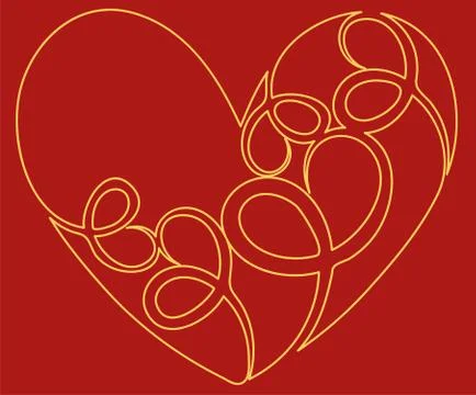 Heart icon. Flat design. Vector illustration eps10 Stock Illustration