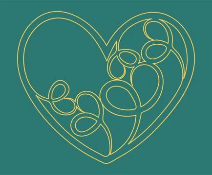 Heart icon. Flat design. Vector illustration eps10 Stock Illustration