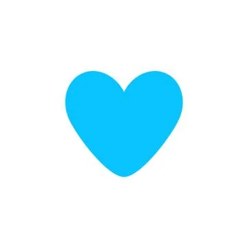 Heart icon flat. Stock Illustration