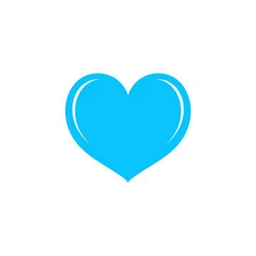 Heart icon flat Stock Illustration
