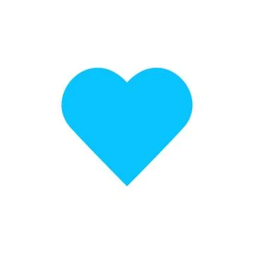 Heart icon flat Stock Illustration