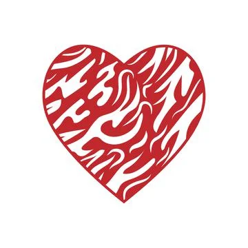 Heart Icon for Graphic Design Projects Illustrazione stock