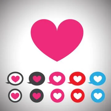 Heart  icon Illustrazione stock