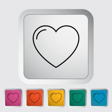 Heart icon Stock Illustration